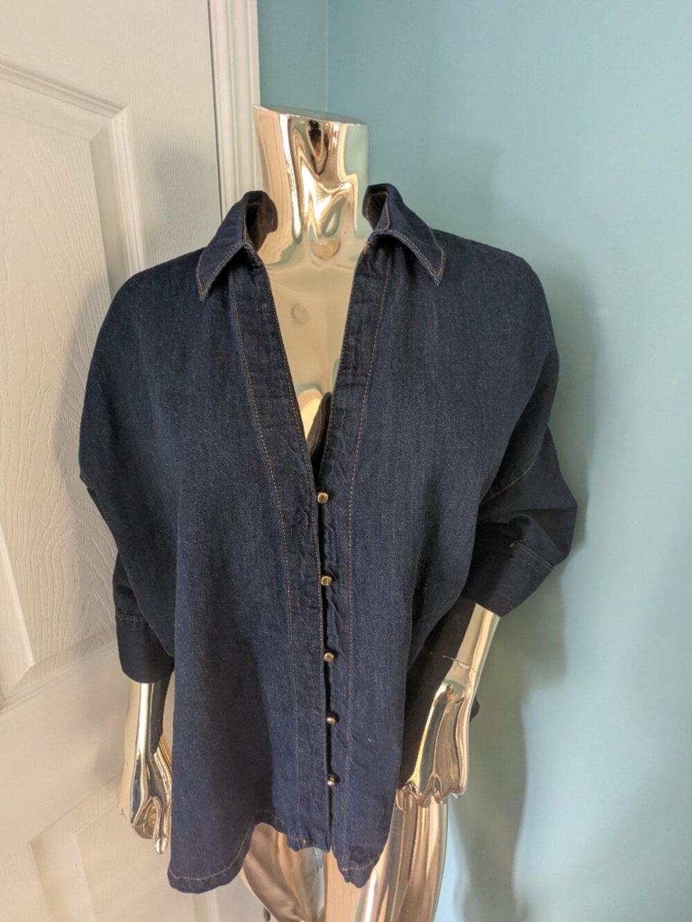 Zara denim top